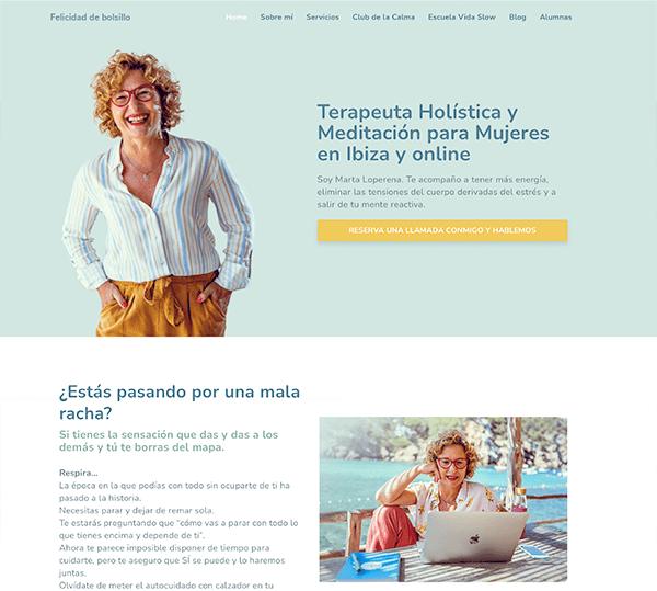 diseño web felicidad de bolsillo